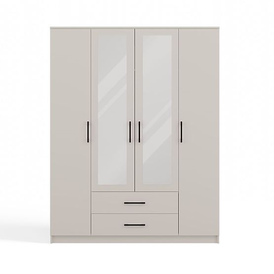 Kleiderschrank Romana 160 X 205 SPIEGEL KASCHMIR BEIGE