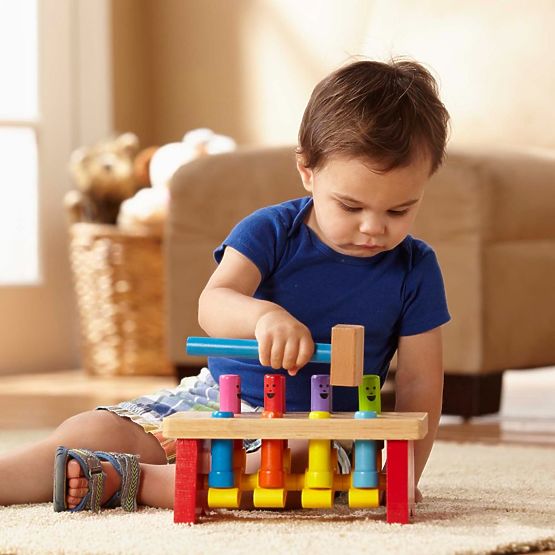 Klopfspiel hüpfende Männchen - Schlagspielzeug Melissa and Doug