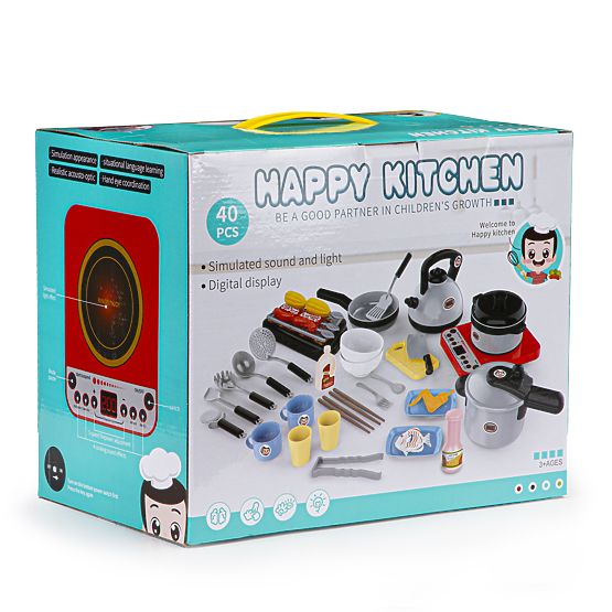 Koch- und Grillset 40 Stück, LED-Sound