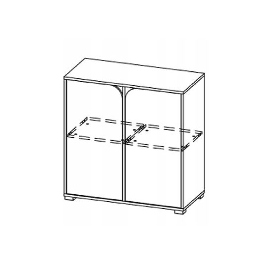 Kommode 2-dveřová Draußen