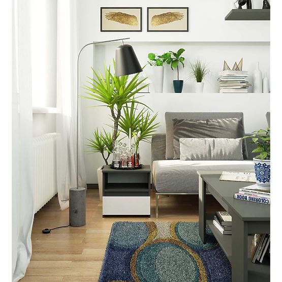 KOMMODE CL1 PK GRAPHIT GRAU / WEISS