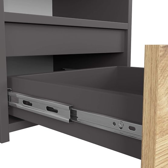 KOMMODE CL1 PK GRAPHITGRAU / EICHE ARTISAN