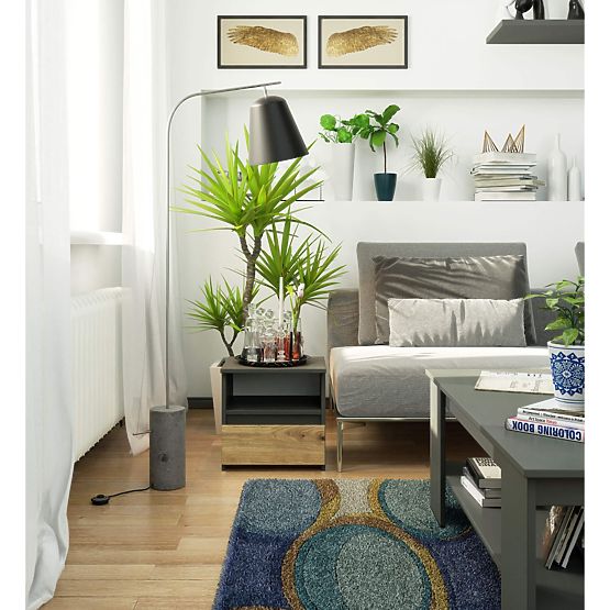 KOMMODE CL1 PK GRAPHITGRAU / EICHE ARTISAN