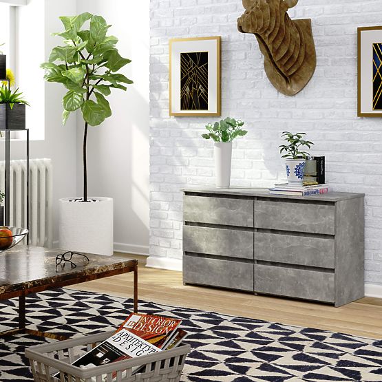 KOMMODE CL100 6SZ PK BETON