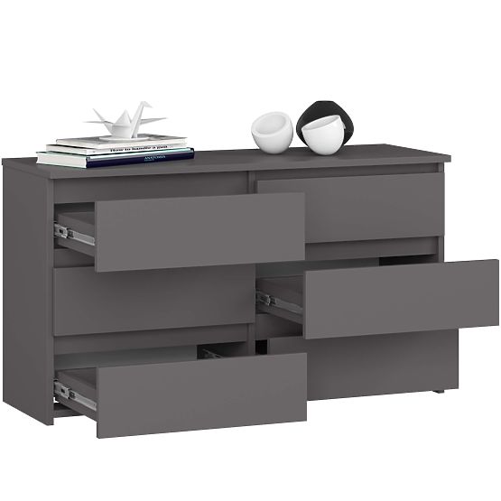 KOMMODE CL100 6SZ PK GRAU