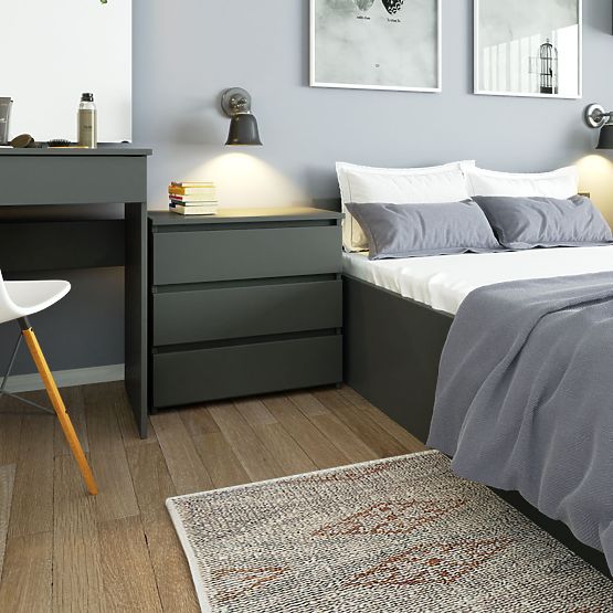 KOMMODE CL3 3SZ CLP PK GRAPHITGRAU