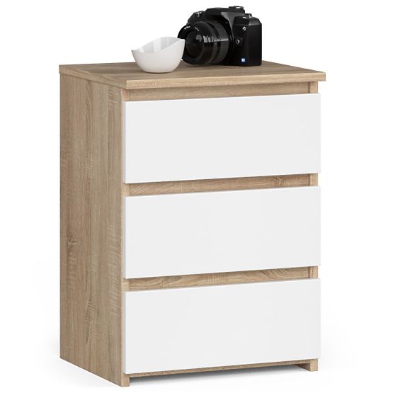 KOMMODE CL3/40 PK EICHE SONOMA / WEISS