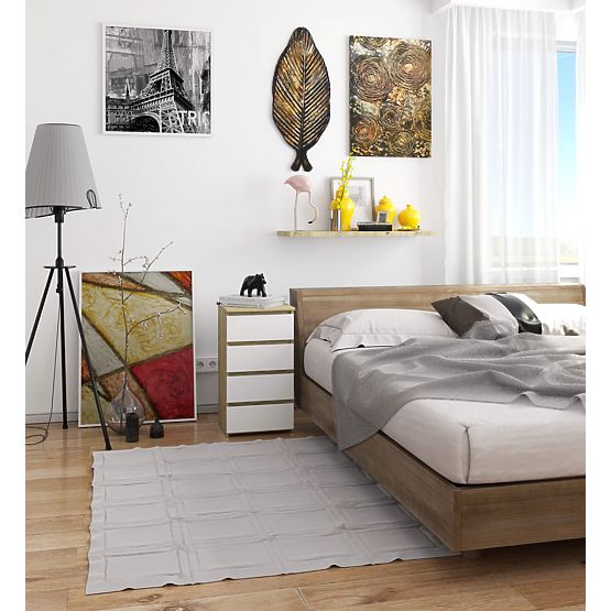 KOMMODE CL4 PK EICHE ARTISAN / WEISS