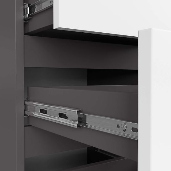 KOMMODE CL4 PK GRAPHIT GRAU / WEISS