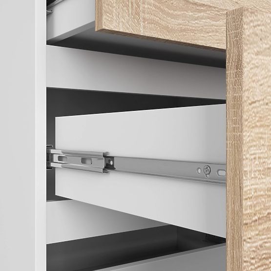 KOMMODE K120 10SZ CLP PK WEISS / SONOMA