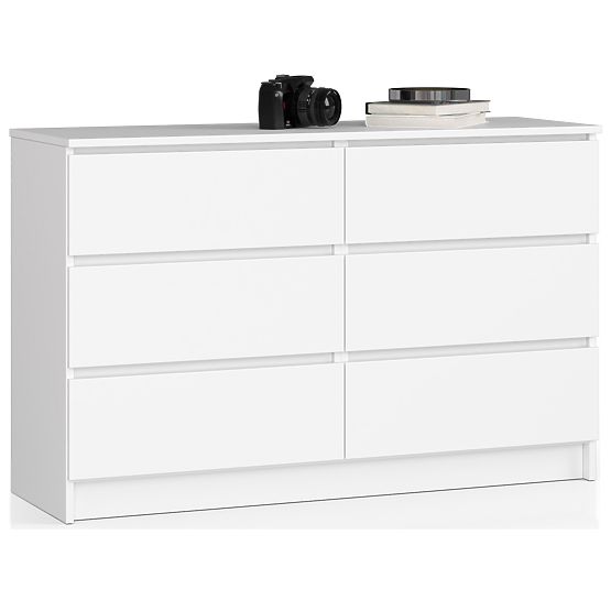 KOMMODE K120 6SZ CLP PK WEISS
