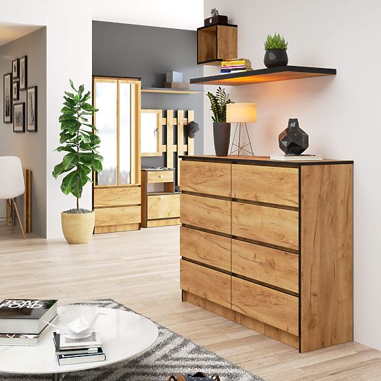 KOMMODE K120 8SZ CLP PK EICHE CRAFT