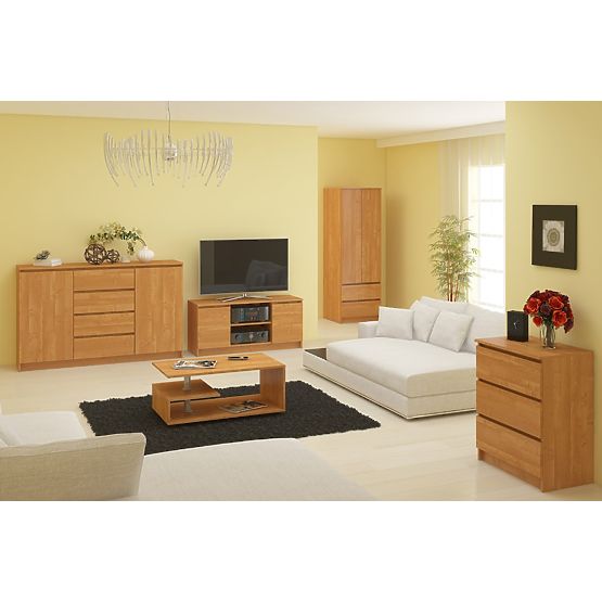 KOMMODE K140 2D 4SZ CLP ERLE