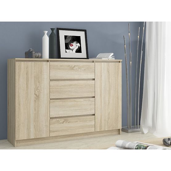 KOMMODE K140 2D 4SZ CLP PK EICHE SONOMA