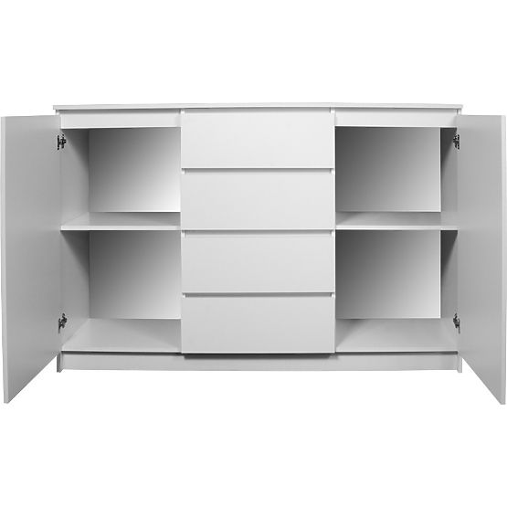 KOMMODE K140 2T 4SZ CLP PK EICHE SONOMA / WEISS