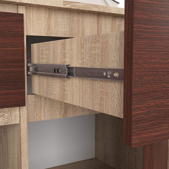 KOMMODE K140 3D 3SZ CLP PK SONOMA / WENGE