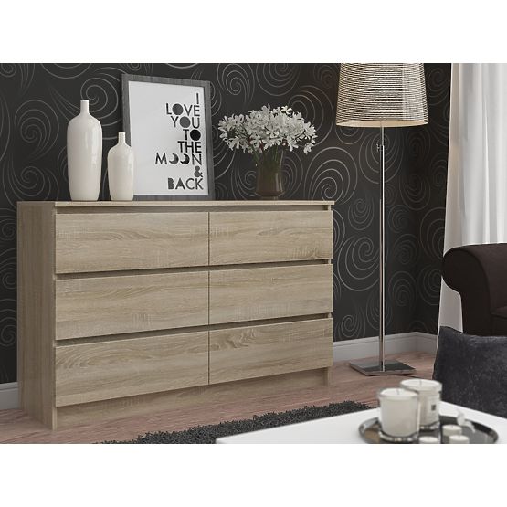 KOMMODE K140 6SZ CLP EICHE SONOMA