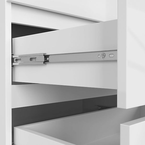 KOMMODE K140 6SZ CLP PK WEISS HOCHGLANZ