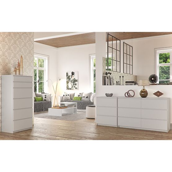 KOMMODE K160 2D 4SZ CLP PK WEISS