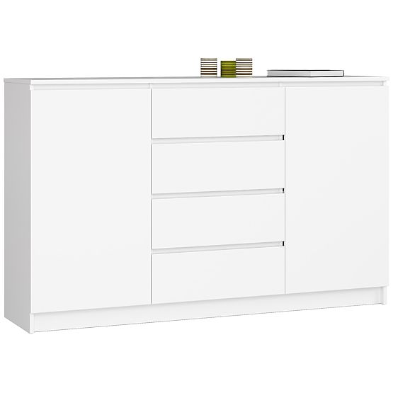 KOMMODE K160 2D 4SZ CLP PK WEISS