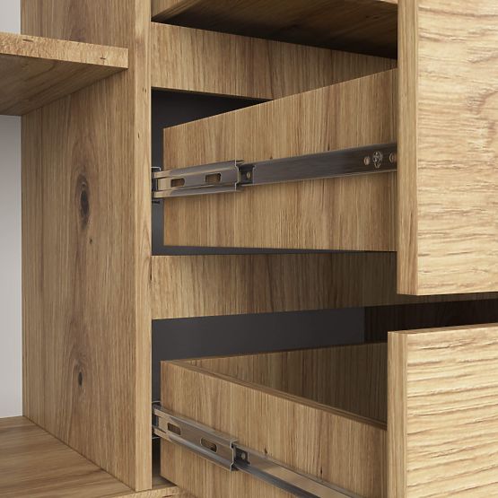 KOMMODE K160 2T 4SZ CLP PK EICHE ARTISAN