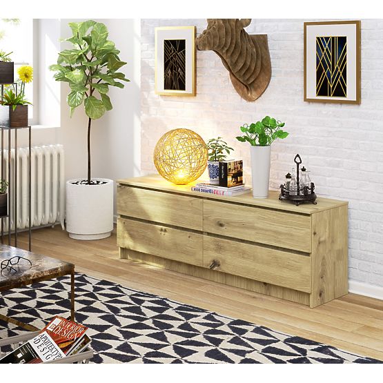 KOMMODE K160 4SZ CLP PK EICHE ARTISAN