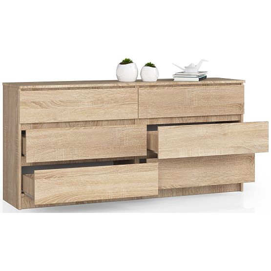 KOMMODE K160 6SZ CLP PK EICHE SONOMA