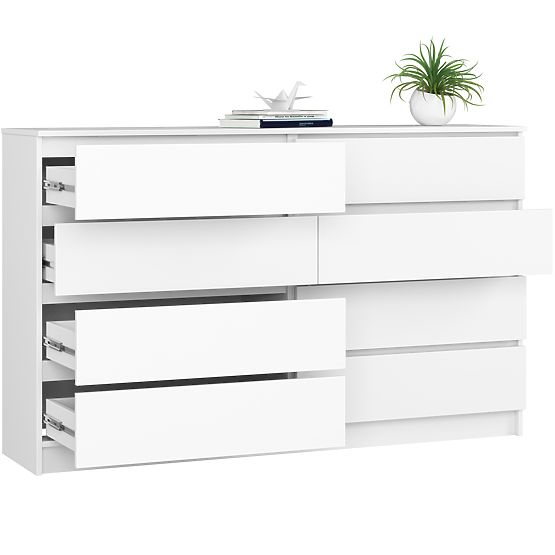 KOMMODE K160 8SZ CLP PK WEISS