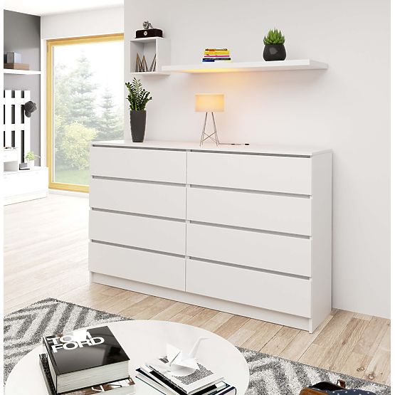 KOMMODE K160 8SZ CLP PK WEISS
