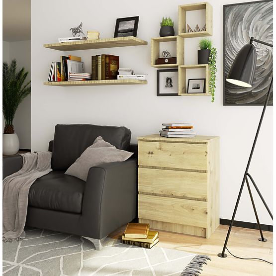 KOMMODE K60 3SZ CLP PK EICHE ARTISAN