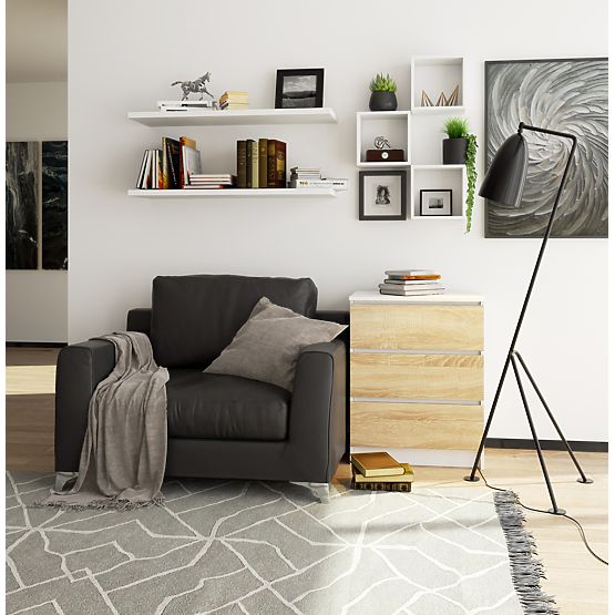 KOMMODE K60 3SZ CLP WEISS / SONOMA