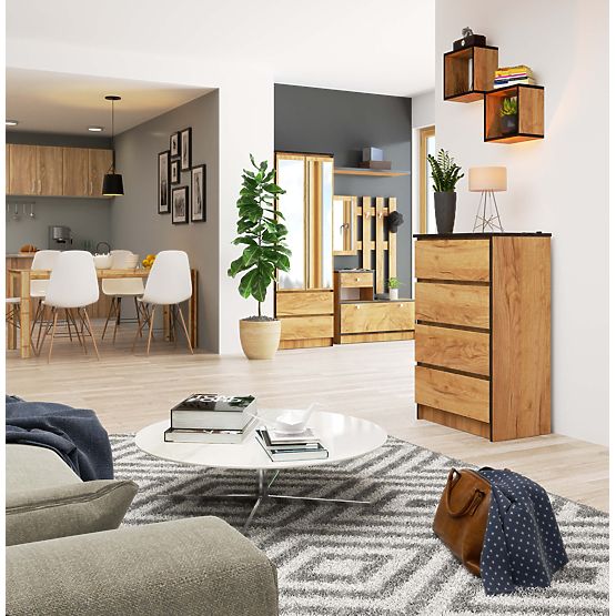 KOMMODE K60 4SZ CLP PK EICHE CRAFT