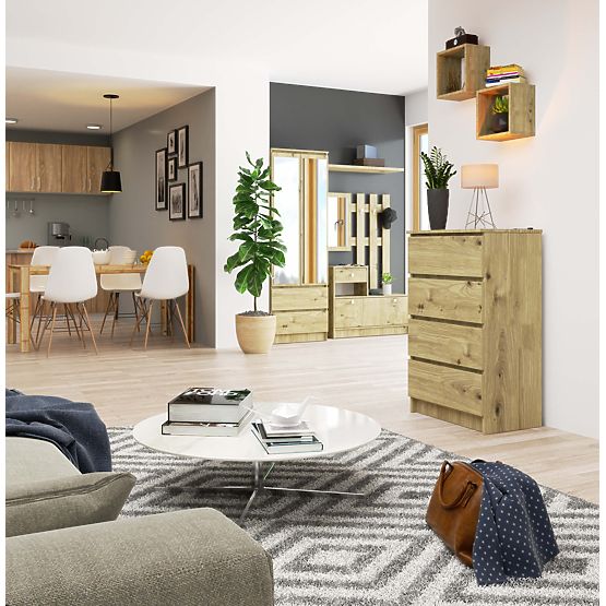 KOMMODE K60 4SZ PK EICHE ARTISAN