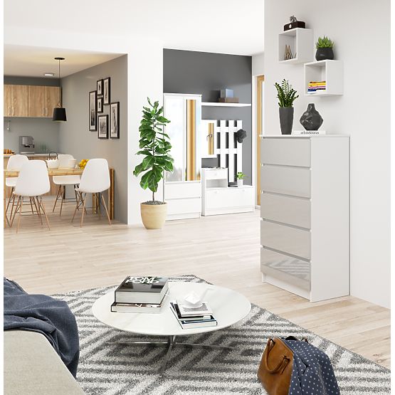 KOMMODE K60 5SZ CLP PK METALLIC GLANZ