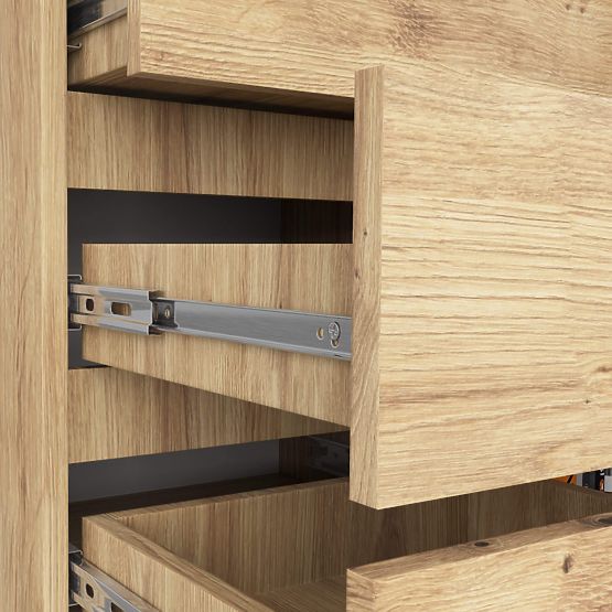 KOMMODE K80 1D 5SZ PK EICHE ARTISAN