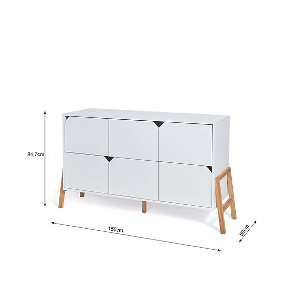 Kommode Lotti - 6 Schubladen