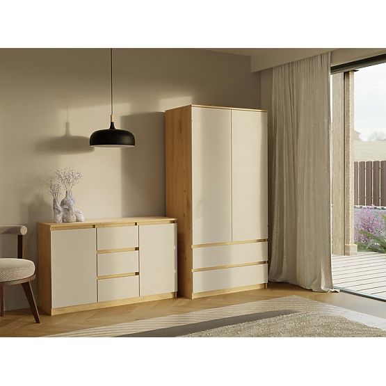Kommode Malwa 2D3S EICHE ARTISAN KASCHMIR BEIGE