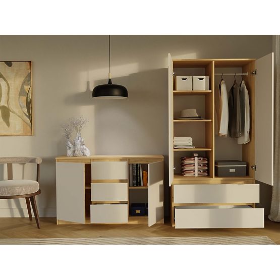 Kommode Malwa 2D3S EICHE ARTISAN KASCHMIR BEIGE