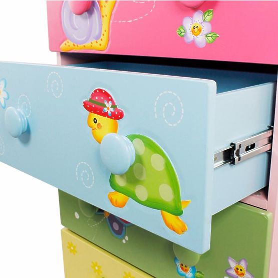 Kommode mit Schubladen Magischer Garten - Kinderkommode