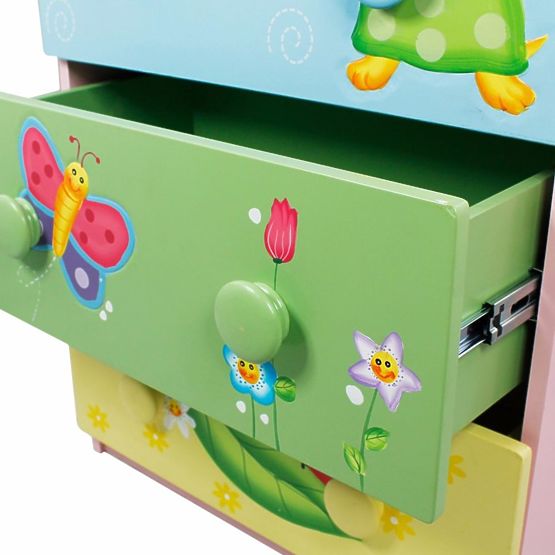 Kommode mit Schubladen Magischer Garten - Kinderkommode