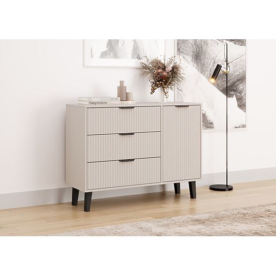 Kommode Scandi 1D3S SLIM KASCHMIR BEIGE