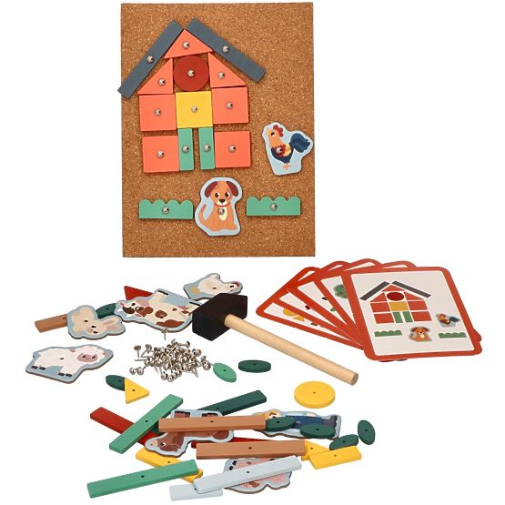 Kork-Hammerspiel - Abenteuer auf dem Bauernhof