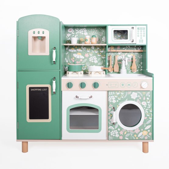Esmeraldia – Küche mit Waschmaschine und Backofen
