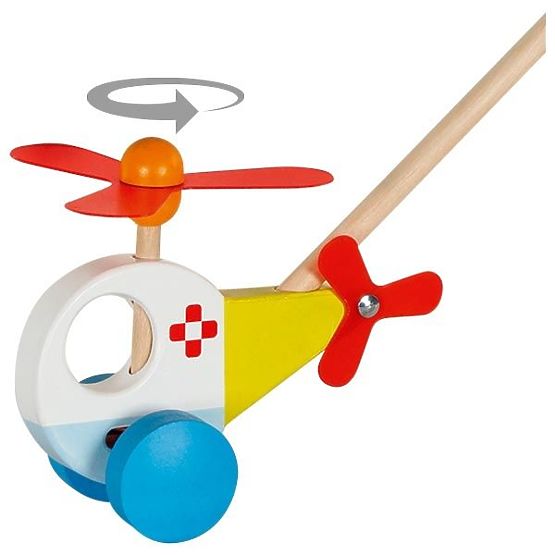Lauflernwagen mit Stange Hubschrauber