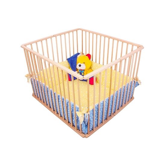 Laufstall / Spiel Decke Zick-Zack creme