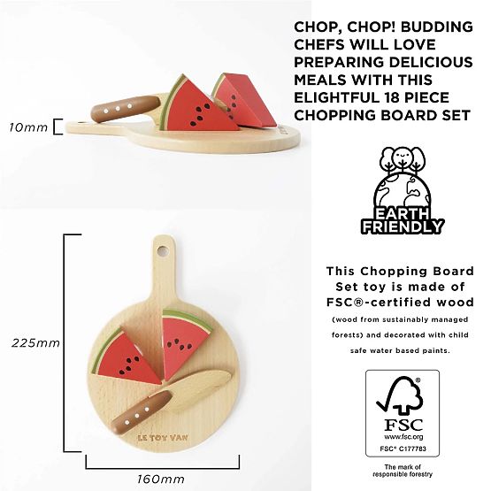 Le Toy Van Schneideobst und -gemüse mit Brett