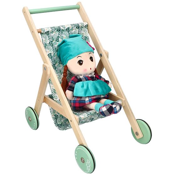 Leichter Holzpuppenwagen