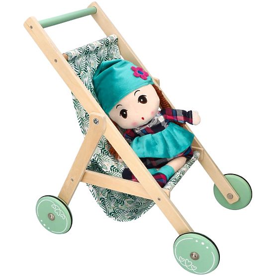 Leichter Holzpuppenwagen