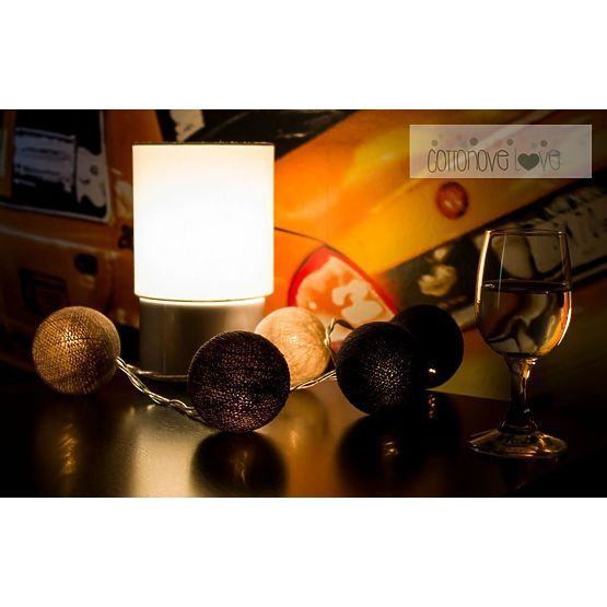 Leuchtende Baumwollkugeln - Graphit