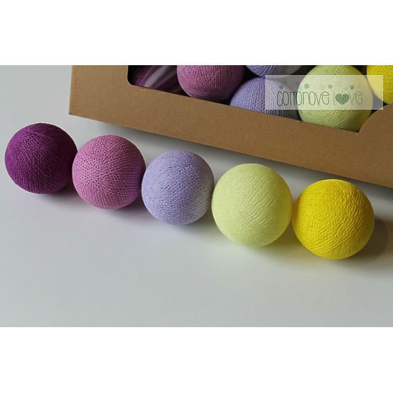 Leuchtende Baumwollkugeln - Krokus